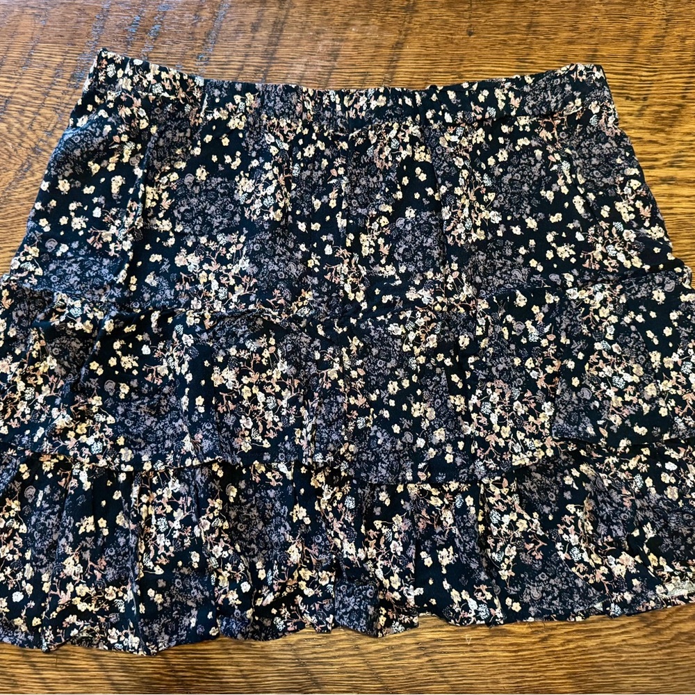 Maurices Floral Ruffled Skirt